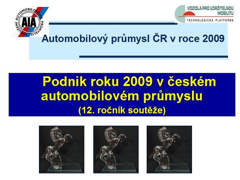 Podniky roku 2009 v českém automobilovém průmyslu